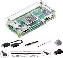 Geeekpi Raspberry Pi Zero 2w/zero W rinkinys: dėklas, Gpio, adapteriai