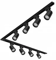 Šviestuvų sistema 4m bėgelis + 8x Gu10 Led lemputė