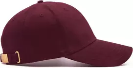 Unisex medvilninė beisbolo kepurė su metaline sagtimi