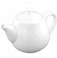 Porcelianinis arbatinukas arbatai ruošti 1000 ml Wilmax, balta spalva