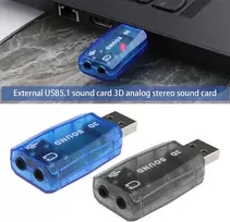 4x Usb 5.1 Išorinės Stereo Garso Plokštės su Mikrofonu