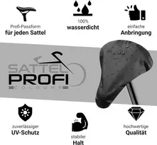 Sattelprofi® dviračio balnelio uždangalas, atsparus vandeniui (2 vnt. rinkinys) – profesionalus balnelio uždangalas bet kokiam dviračiui – atsparus plyšimui balnelio apsauga bet kokiam orui – puikus apsauga nuo lietaus