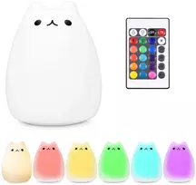 Navaris led naktinė lemputė, įvairūs dizainai su micro usb laidu, mielas rgb spalvų keitimas, vaikiška naktinė lempa prie lovos, vaiko kambario atidėjimo šviesa