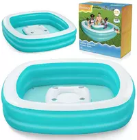 Bestway Pripučiamas šeimos baseinas 218x218 cm su gėrimų laikikliais