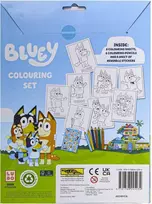 Booghe Bluey spalvinimo rinkinys vaikams, veiklos lipdukai, dovanų idėja nuo 3 metų, balta