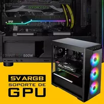 Ezdiy-fab Gpu laikiklis su Argb Led apšvietimu, juodas