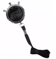 1pc metalinis elektroninis chronometras, atsparus vandeniui, rankinis Lcd skaitmeninis chronografas