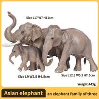 Realistic Wild Elephant Action Figure Toy - Animales Collection Safari Wildlife Model designed for Children and Collectors