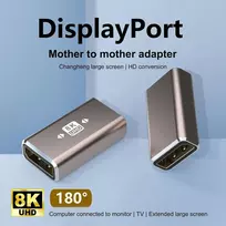 2 displayport prailginimo jungčių rinkinys, hdmi kampinis adapteris, kištukinis prailgintuvas iš tėčio į mamą, itin didelės raiškos prailginimo adapteris, 8k vertikalus 90 laipsnių dp kištukas į lizdą