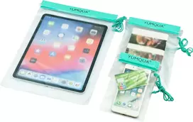 Vandeniui atsparus krepšys, sausas vandeniui atsparus krepšys kameroms/mobiliems telefonams/ipad/dokumentų krepšys, tinkamas kelionėms/namams/lauke/vandens sportui (teal), melsvai žalias, vandeniui atsparūs krepšiai