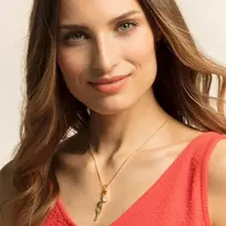Thomas Sabo Y0034-340-7 moteriškas pakabukas Ethnic Feather, 925 sidabras