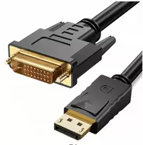 Dvi-hdmi kabelis 2m m/m full hd auksinis