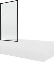 Mexen Vega stačiakampė vonia 180x80 akrilinė apdaila ir vonios sienelė