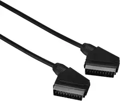 Harma Hama Scart kabelis, 1.5 m, 21 kontaktų, juodas