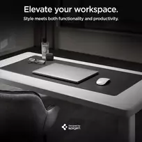 Spigen Desk Mat Velo Vegan Pu Leather Xxl pelės kilimėlis su neslystančiu guminiu pagrindu - juodas
