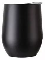 Terminis puodelis yerba mate, kavai, arbatai su dangteliu, juodas, 350 ml