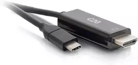 C2g usb c į hdmi, audio ir video adapterio kabelis, usb c kabelis, hdmi kabelis, 4k 60hz, 1 pėda (0.3m), cables to go 26906, juodas