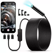 Kaiweets Inspekcinė kamera 1920p Hd su dvigubu objektyvu Ip67 5m kabelis Led