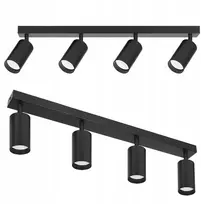 Lubas Šviestuvas 4x Gu10 Led Reflektorius Juodas Matinis