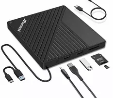 Beneto Jbonest Dvd/cd įrašymo įrenginys Usb 3.0 ir Type-c su Sd/tf kortelių skaitytuvu