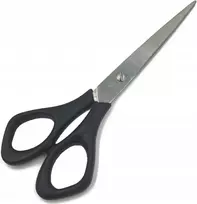 Supertite Durable tradicinės universalios didelės siuvėjo žirklės 15 cm, juoda rankena