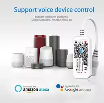 Inextstation Mini Rgb Led juostos valdiklis Dc12-24v su Wifi / valdymas per programėlę, nuotolinio valdymo pultelis, veikiantis su Alexa/google Assistant/ifttt Android/ios visoms 2835 3528 5050 Led juostoms