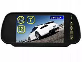 Automagnetola Nvox automobilinis galinio vaizdo veidrodėlis monitorius 7 colių atbulinės eigos kameroms 12v 24v