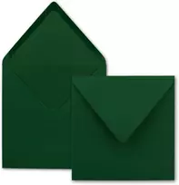 Farbenfroh® serijos kvadratiniai vokai be langelio, 15,5 x 15,5 mm, drėgnas uždarymas vestuvių atvirukams, kvietimams ir daugiau