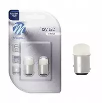 M-tech p21/5w led bay15d balta diodo lemputė 12v