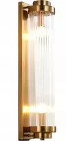 Luminex Brass Ionic - krištolinis sieninis šviestuvas - kolona, aukštis 60 cm