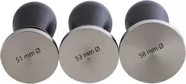 Buddy´s Bar - Barista Edition, Premium grūstuvas, kavos kompresorius, pagrindo skersmuo 53 mm, aukštis: 10 cm, nerūdijantis plienas, espresso štampas 53 mm portafiltrui, kavos grūstuvas su silikoniniu kilimėliu, juodas