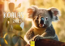 Edition Seidel Premium kalendorius Koalos 2025 formatas Din A4 sieninis kalendorius gyvūnų kalendorius Australija koala lokys žinduolis eukalipto miškas