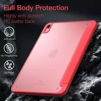 Jetech matinis dėklas, skirtas ipad (a16) 11-osios/10-osios kartos (2025/2022) su rašiklio laikikliu, matinis permatomas plonas stovas, planšetinio kompiuterio apsauginis dėklas (arbūzo spalvos)