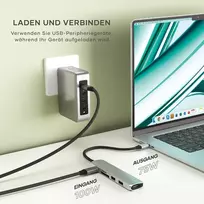 Satechi 6-in-1 Usb-c Hub Slim Plus su 4k Hdmi, 100w Pd, 2x Usb-a