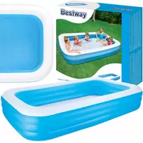 DIDELIS ŠEIMYNINIS PRIPUČIAMAS STAČIAKAMPIO FORMOS SODO BASEINAS BESTWAY 305x183cm