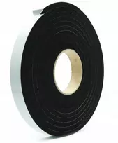 Lipni Epdm tanki sandarinimo juosta, storis 5 mm, 45 mm x 5 m, juodos spalvos putos