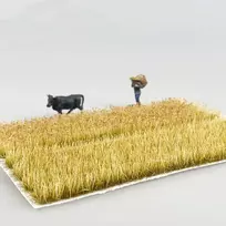 Woohome ryžių lauko žolės kuokštelių smėlio stalo rinkinys, reljefo modelio rinkinys, 4 dėžutės statinės žolės miniatiūriniams kraštovaizdžiams, smėlio stalo tematikos modeliams, kraštovaizdžio modeliui, sodui
