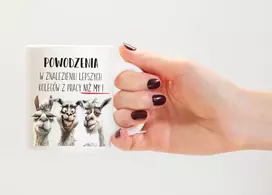 Puodelis + pagalvė dovana atsisveikinimui su darbu išeinant iš darbo sėkmingai