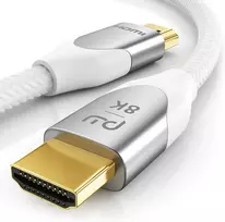 8k Hdmi 2.1 kabelis 1m - 8k@60hz, 4k@120hz, 48gbps