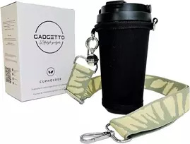 Gadgetto mėtų žalios spalvos puodelio laikiklis, butelių krepšys pakabinimui su termopuodeliu 500 ml, skirtas veiklai lauke, festivaliams, plaukiojimui, žygiams