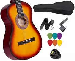 Jasmin Craftman klasikinė akustinė gitara 4/4 kairiarankiams, visas komplektas *44