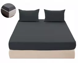 Paklodė su guma 90x200 jersey, lenkiška, 100% medvilnė, stora, grafito spalvos