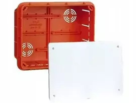Elektros instaliacinė dėžutė pp/t8 potinkinė su dangteliu 156x196x68,5mm