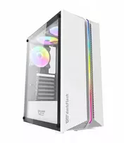 Akasa Kompiuterio korpusas Darkflash Dk151 Led baltas Midi Tower 3 Rgb ventiliatoriai