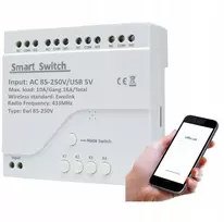 Bevielis relės modulis 4ch Pro 230v Wifi Sonoff Ewelink, valdomas nuotoliniu būdu