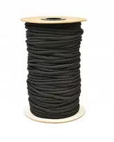 Elastinga guminė virvė tentams, juoda, 10 mm, 50 m, tvirta