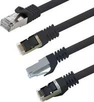 1attack.de 30 m, juodas, 1 vnt. Cat7 tinklo kabelis, Sftp patch kabelis, neapdorotas kabelis, 10Gb/s, 500 Mhz, surinktas su 2 Rj45 jungtimis Cat 6a