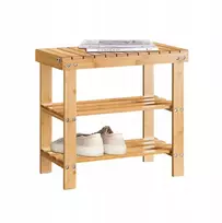 Sobuy suoliukas su lentynomis Batų spintelės Vonios taburetė Mažas 50 cm Fsr02-k-n
