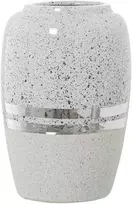 Alexandra House Living balta sidabrinė keraminė vaza 13 cm x 20 cm