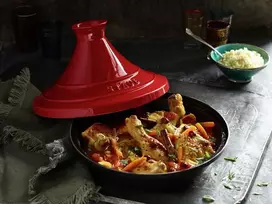 Staub – 327 – Tajine ketaus puodas vyšninės spalvos